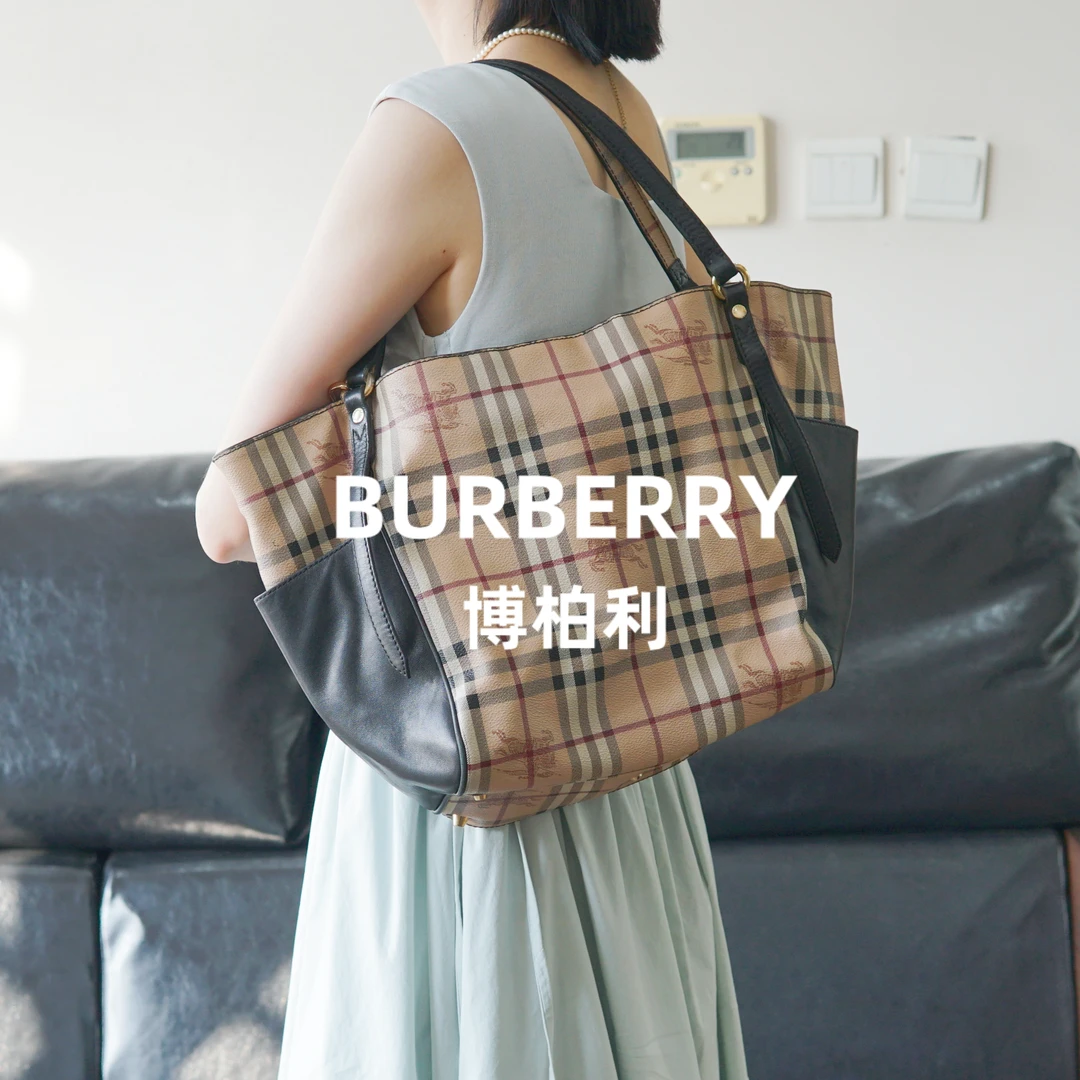 95新 BURBERRY/博柏利  格纹单肩包/BB08711010/1010