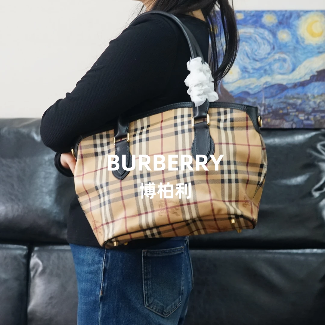 95新 BURBERRY/博柏利 巴宝莉/格纹单肩包/SP11616036/6036