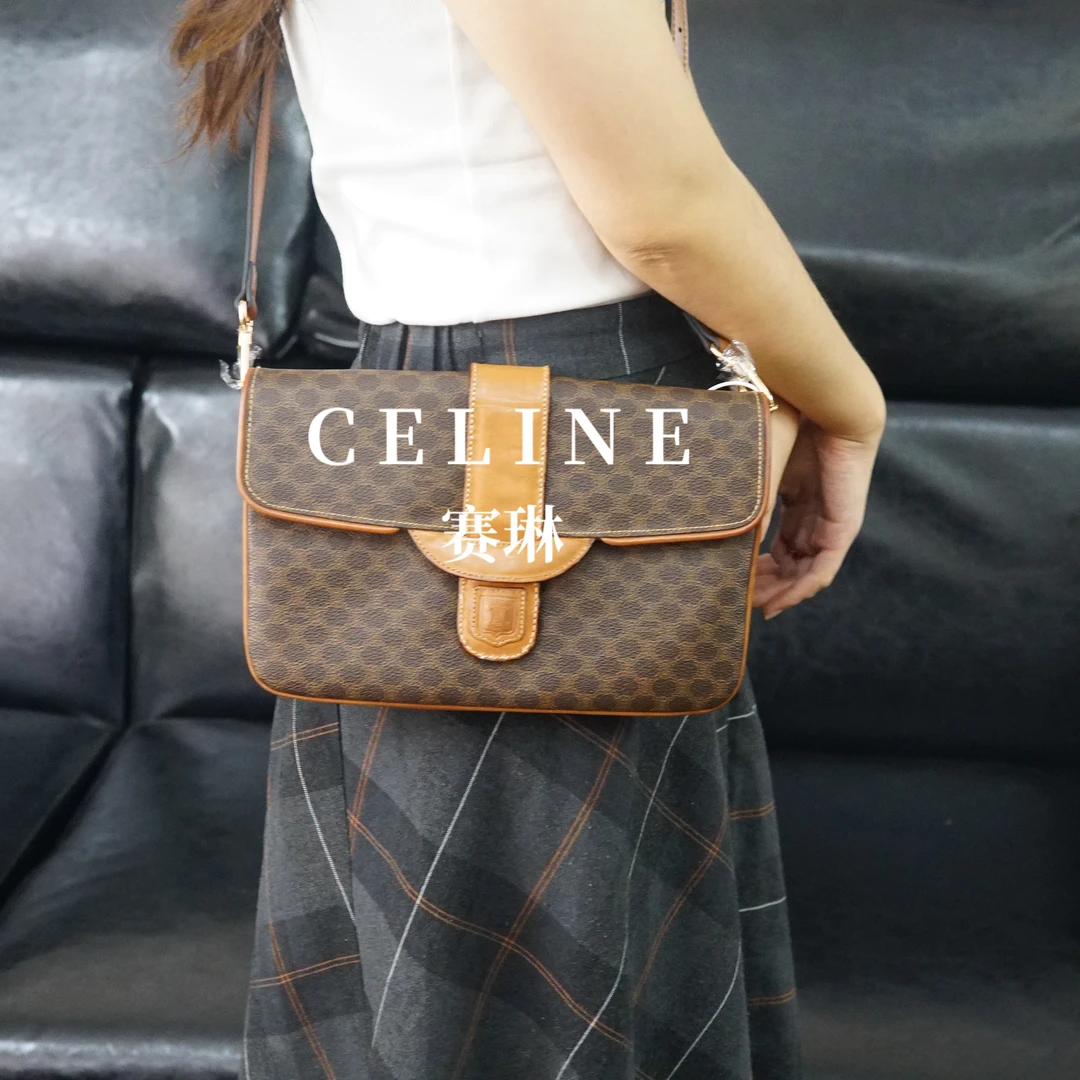 95新 Celine/思琳 老花斜挎包/FYSC09429054/9054