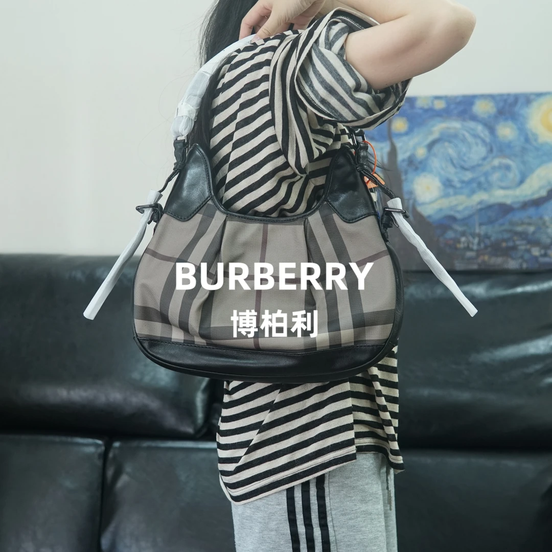 95新 BURBERRY/博柏利 格纹单肩包/ZZ09510053/0053