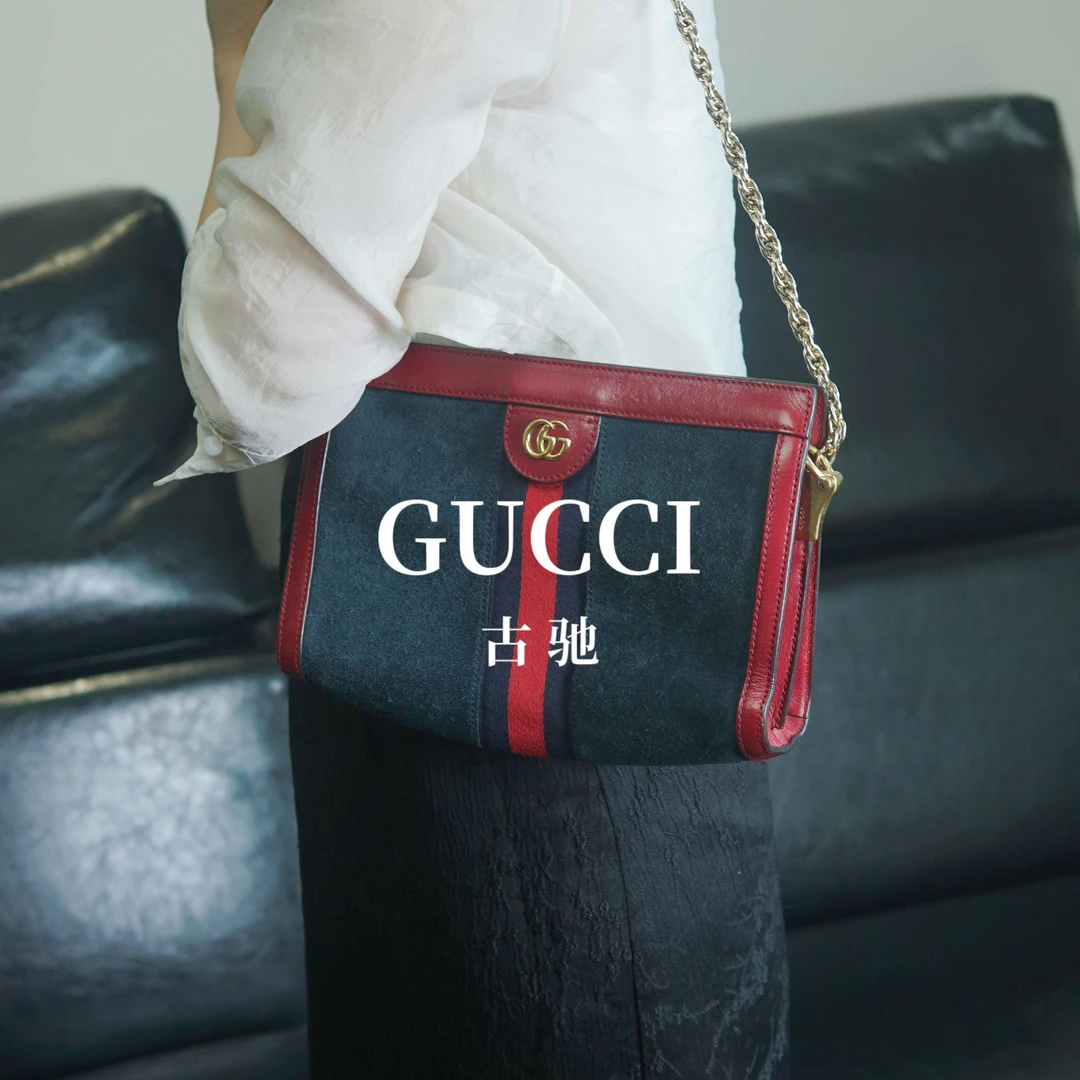 95新 GUCCI/古驰 链条斜挎包/KH04110103/0103