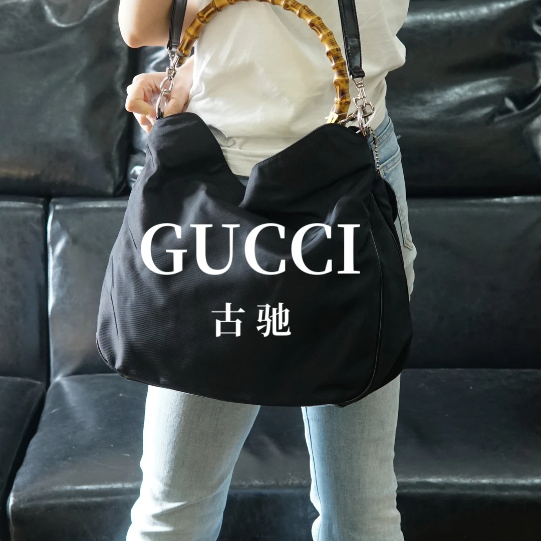 95新 GUCCI/古驰 黑色斜挎包/JJ10828054/8054
