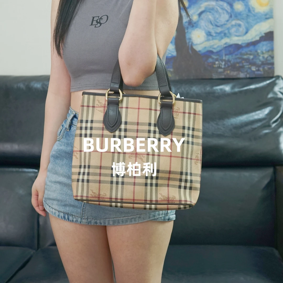 95新 BURBERRY/博柏利 格纹单肩包/ZZ09710050/0050