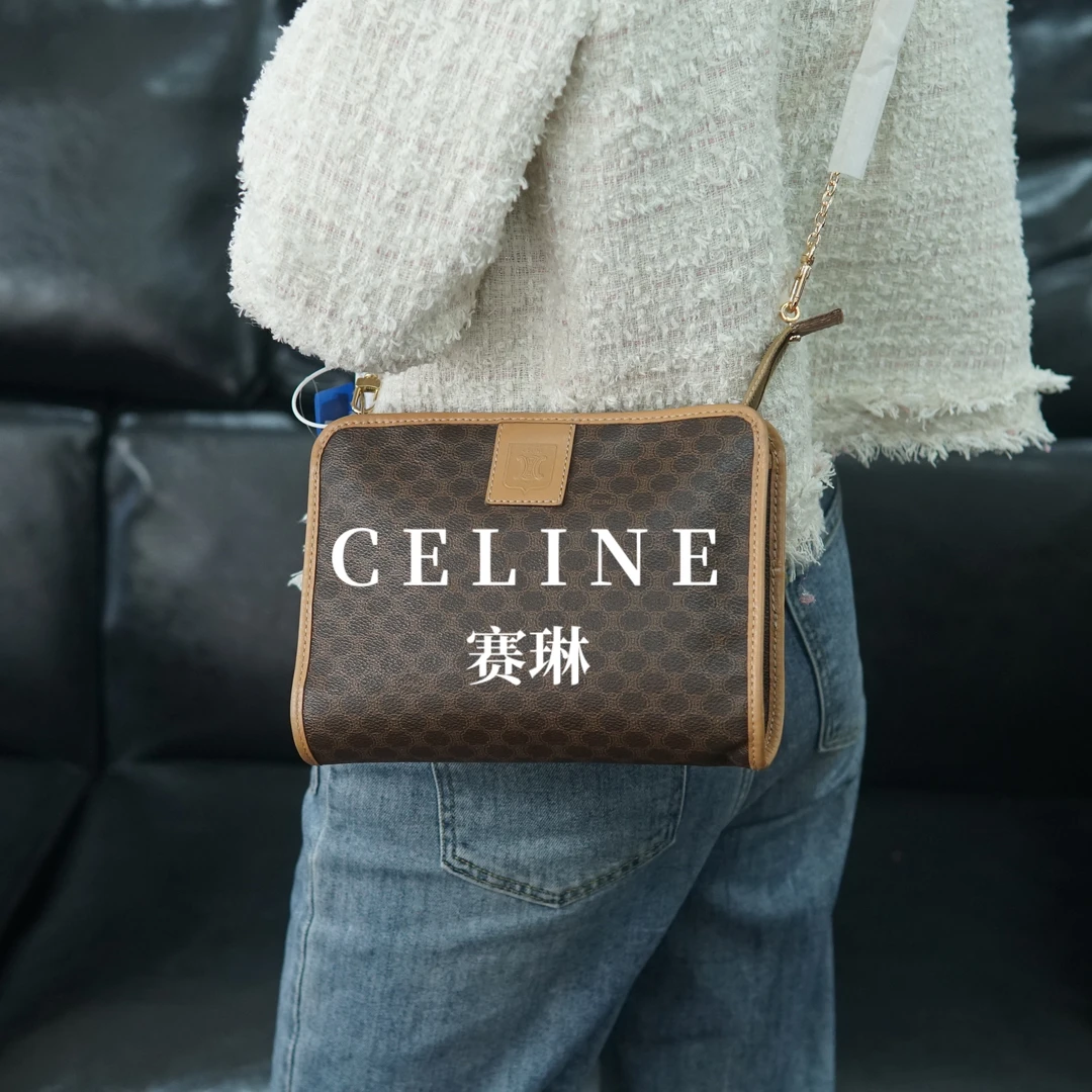 95新 Celine/思琳 思琳 老花斜挎包/F3JJ09516867/6867