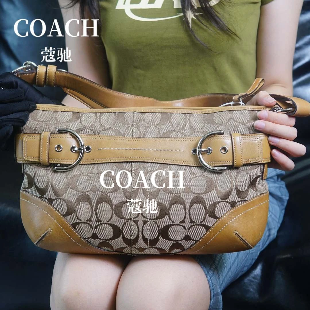 95新 COACH/蔻驰 老花托特包/FYJJ06219371/09/9371