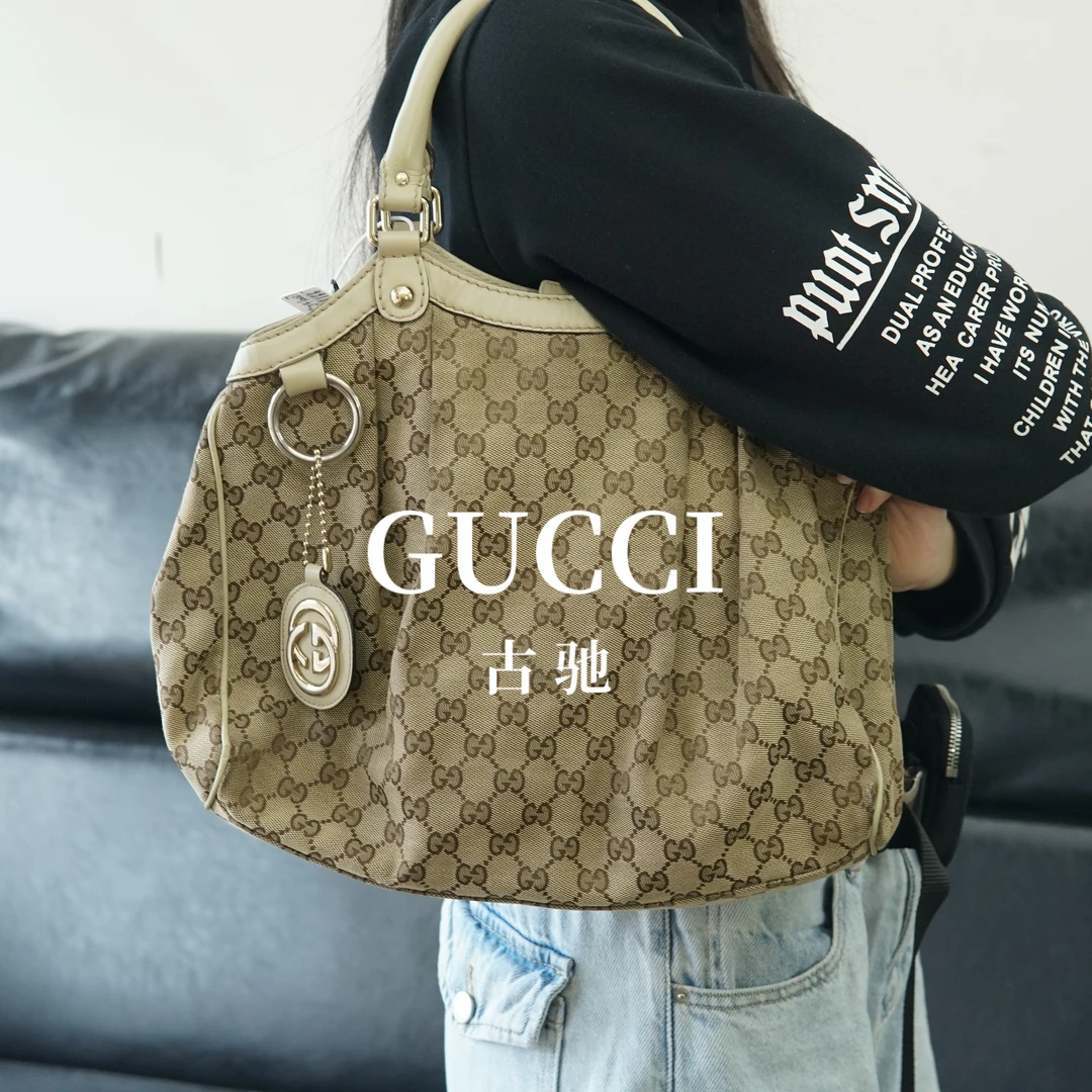 95新 GUCCI/古驰 老花单肩包/LK07410027/0027