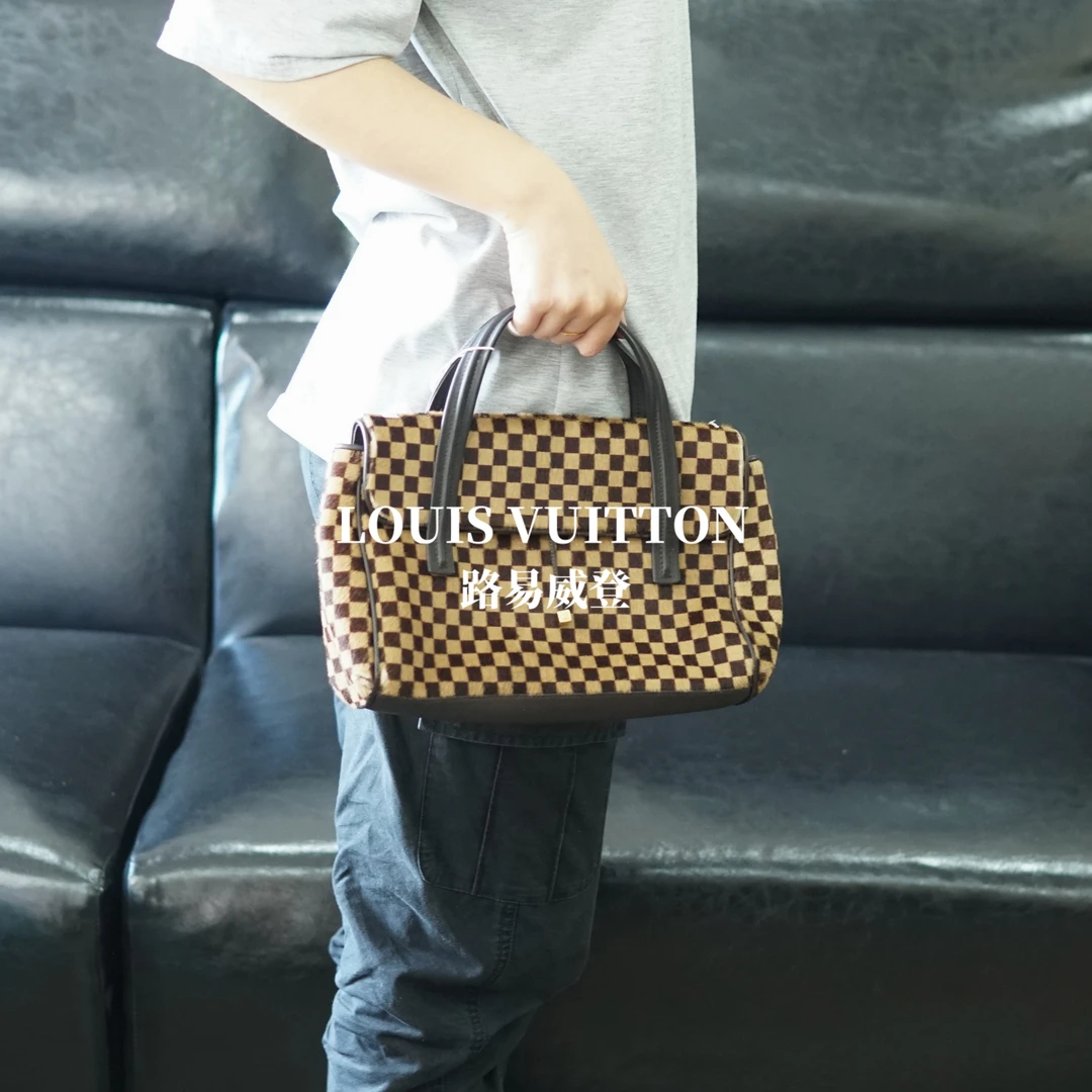 95新 LouisVuitton/路易威登 LV/棋盘格手提包/FYJZ05913016/3016