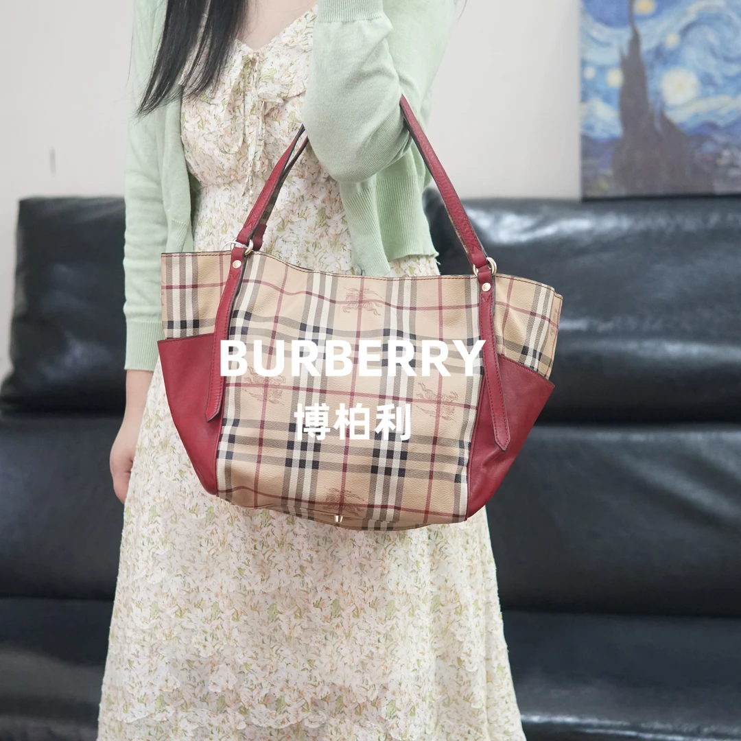 95新 BURBERRY/博柏利 格纹单肩包/BB09525068/5068