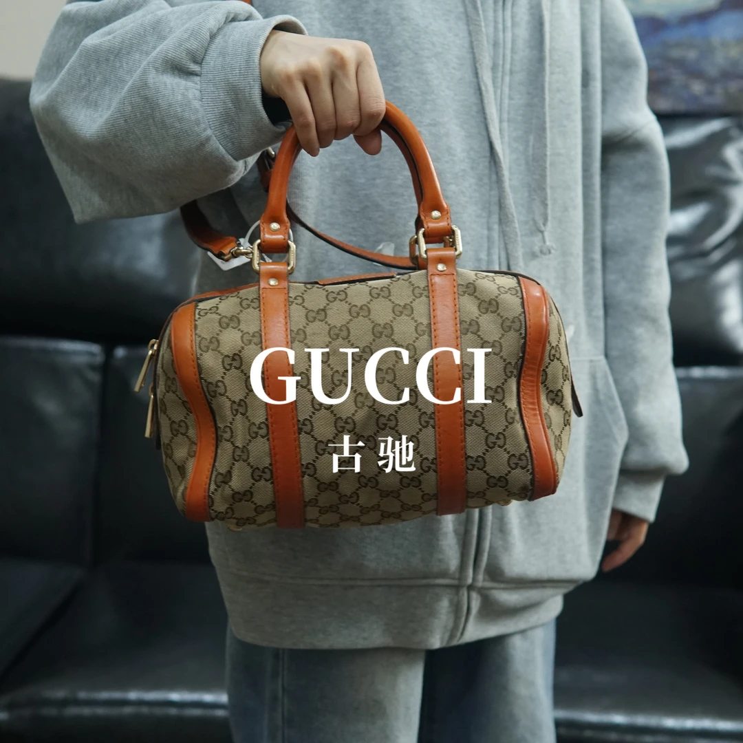95新 GUCCI/古驰 老花枕头包/FYWJ09615005/5005