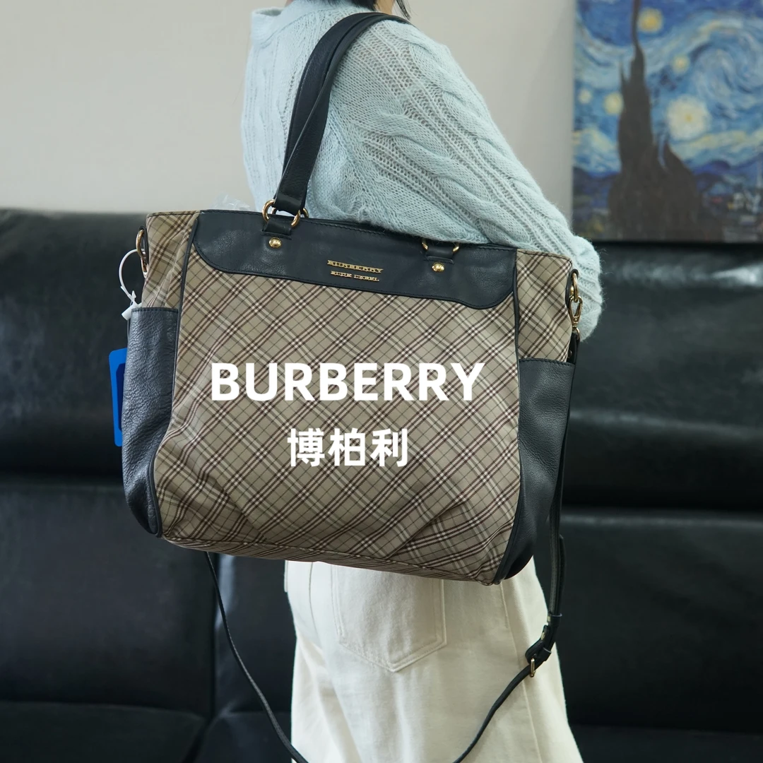95新 BURBERRY/博柏利 巴宝莉/格纹斜挎包/ZT09324041/4041