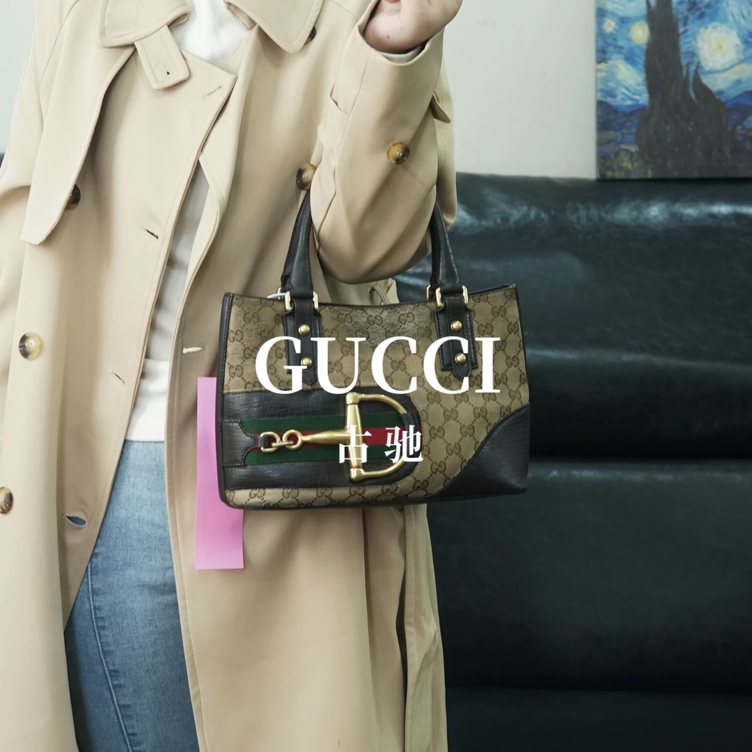 95新 GUCCI/古驰 老花手提包/AX10119542/9542