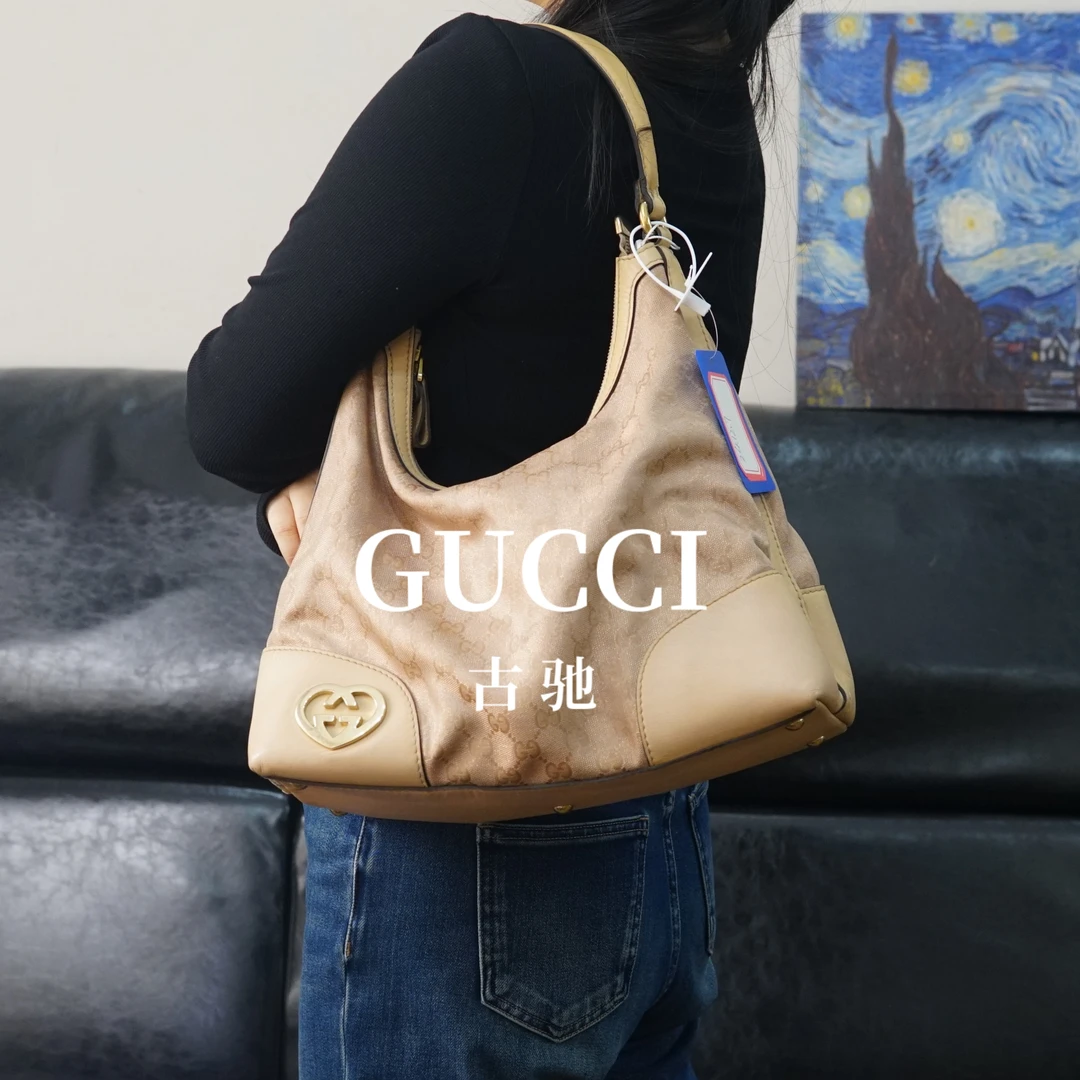 95新 GUCCI/古驰 粉色老花单肩包/FYSP11525002/5002