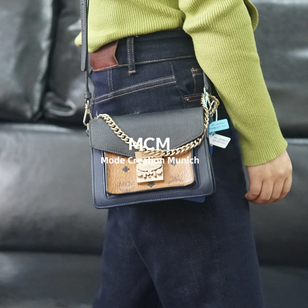 95新 MCM 邮差斜挎包/HD11521031/1031