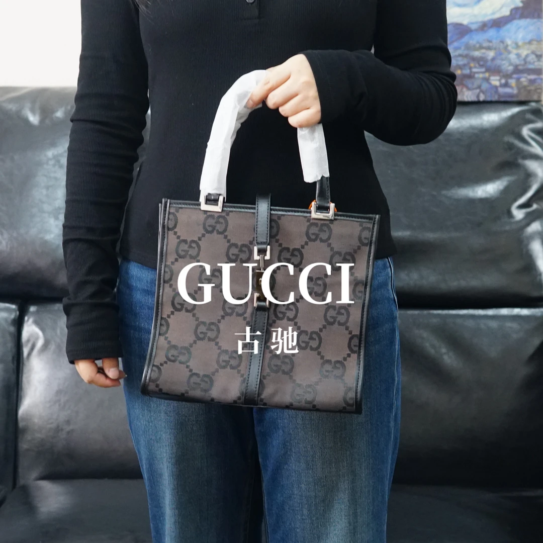 95新 GUCCI/古驰 拼色老花单肩包/BS11817021/7021