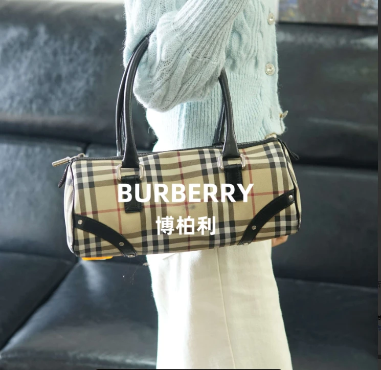 95新 BURBERRY/博柏利 战马圆桶法棍单肩包/SD09528057/8057