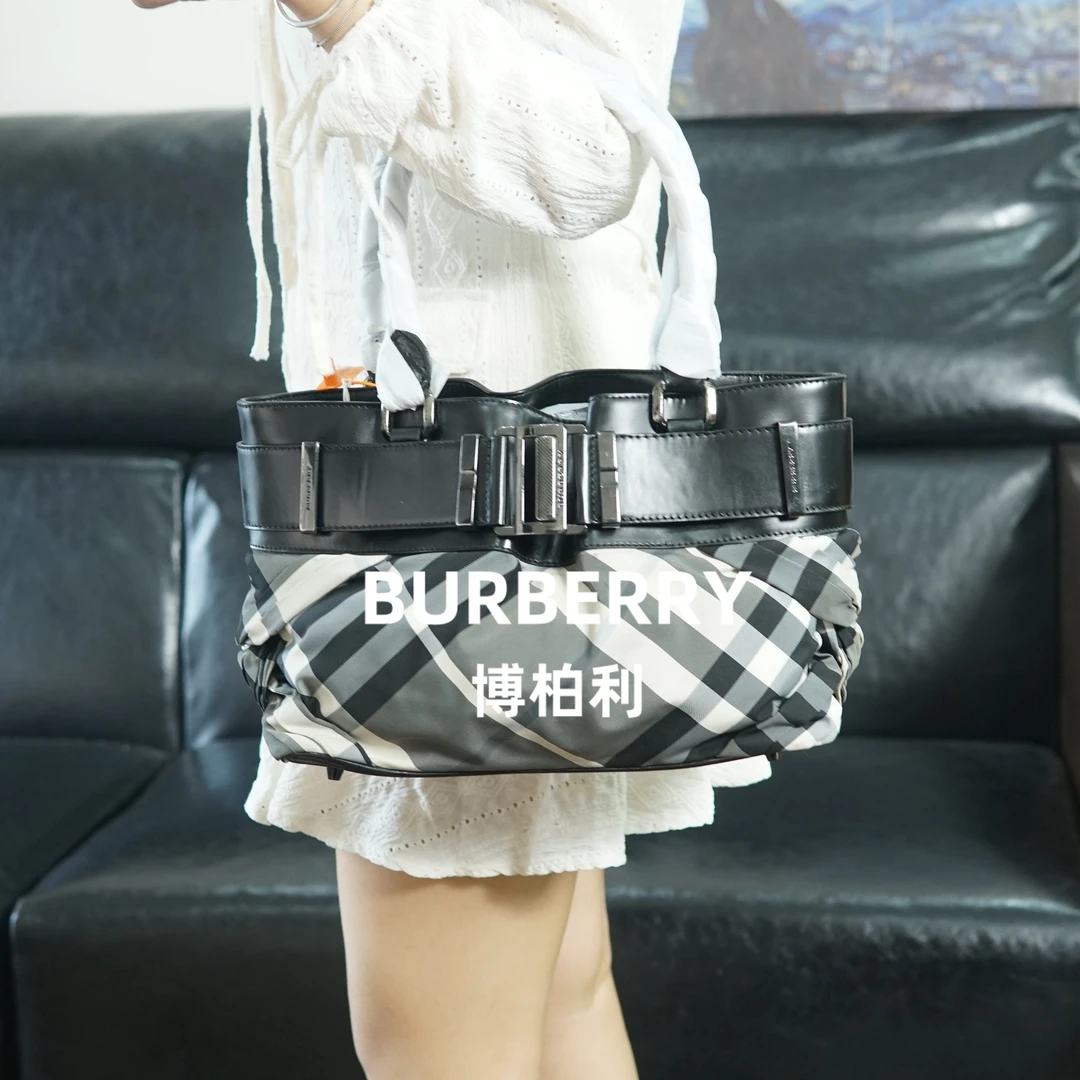 95新 BURBERRY/博柏利 巴宝莉/格纹单肩包/ZZ09515580/5580
