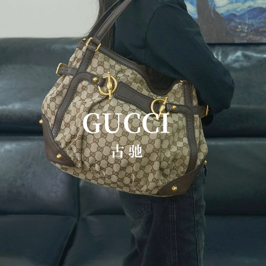 95新 GUCCI/古驰 老花单肩包/SP10722007/2007