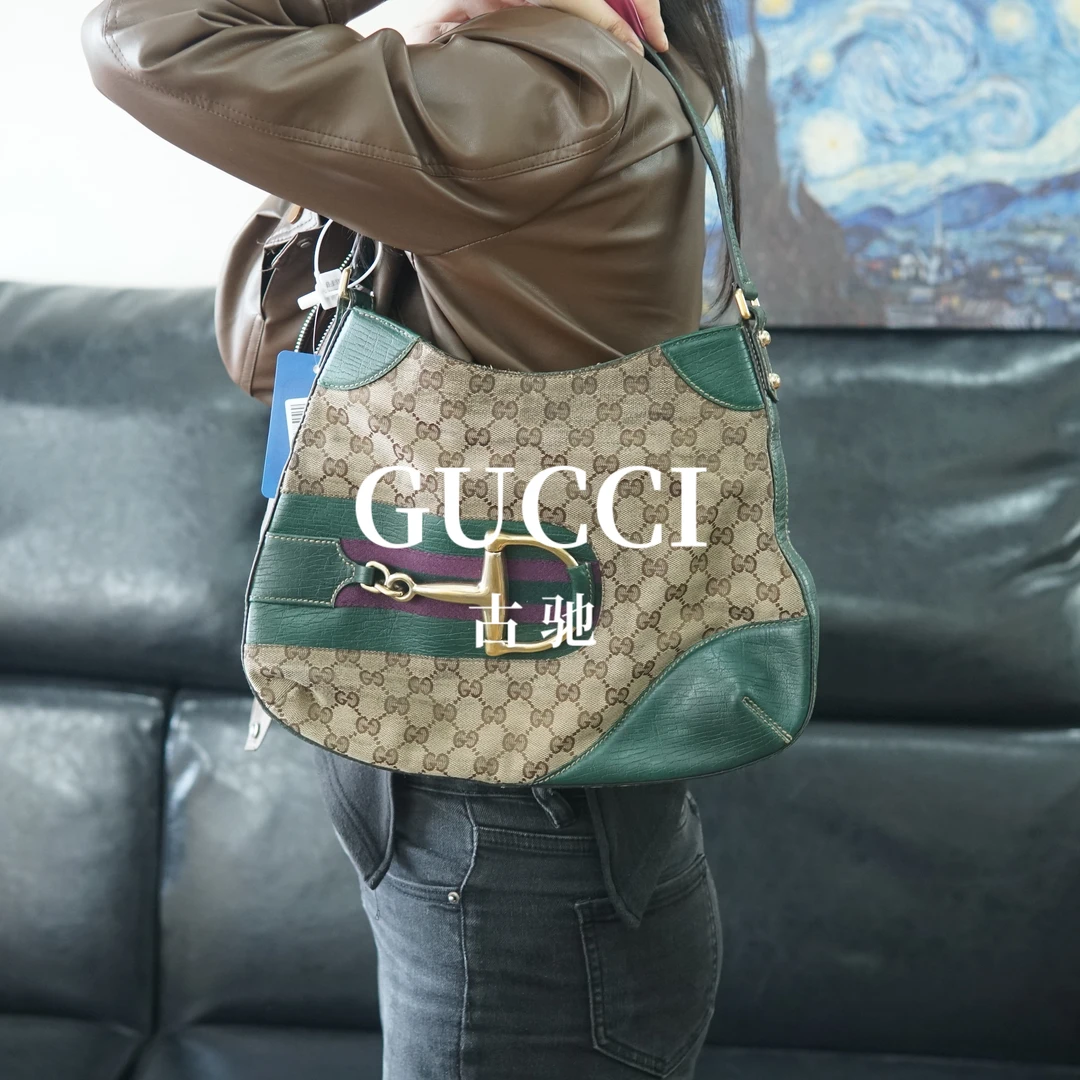 95新 GUCCI/古驰 老花单肩包/ZT10201082/1082