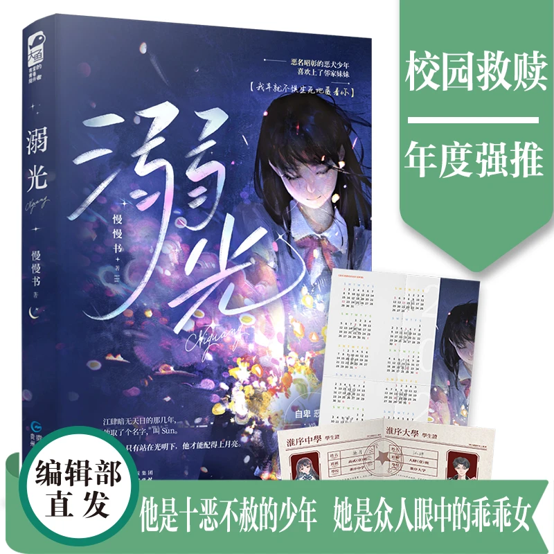 现货【大鱼文学】溺光 慢慢书著 校园救赎乖乖女痞气少年初恋成真