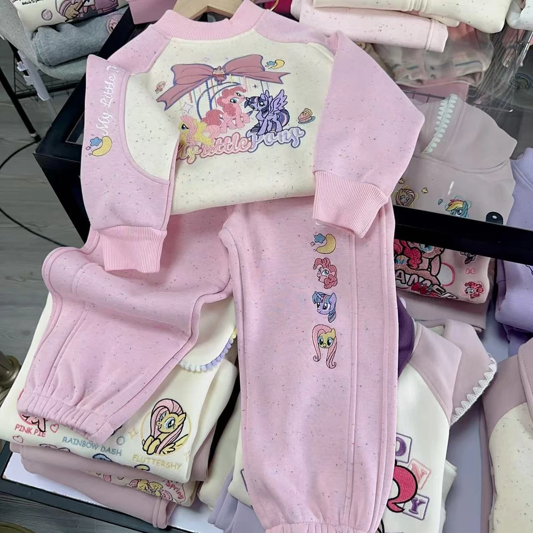 清仓  【旋转木马】童趣十足加绒冬季韩版时尚卡通旋转木马套装