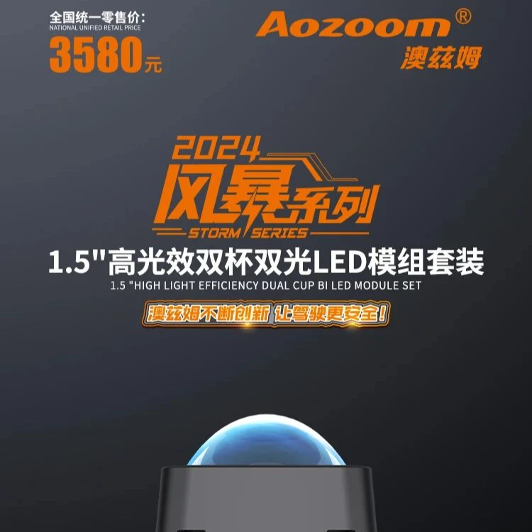 Aozoom®风暴系列1.5高效双杯双光LED双光模组