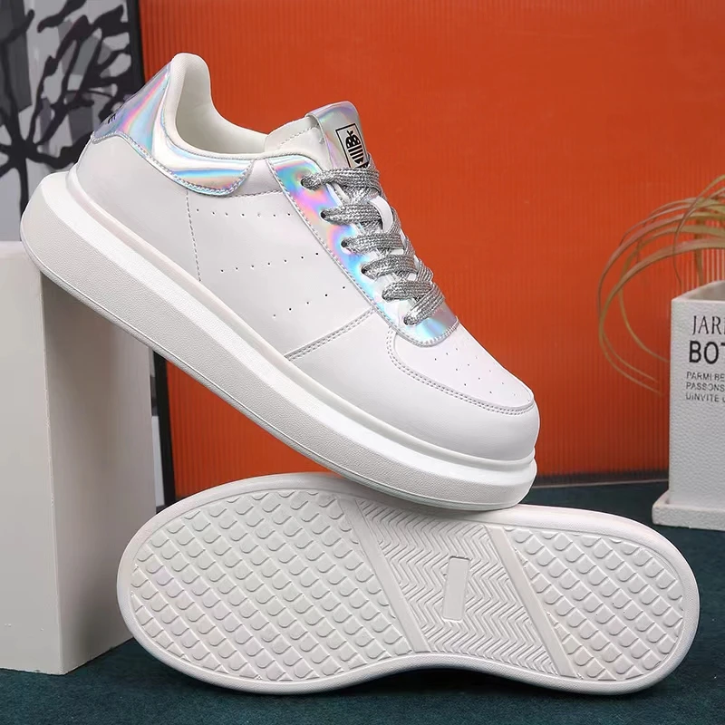 APPLE男士运动鞋轻奢百搭夏季透气厚底白鞋2024春季潮鞋低帮韩版