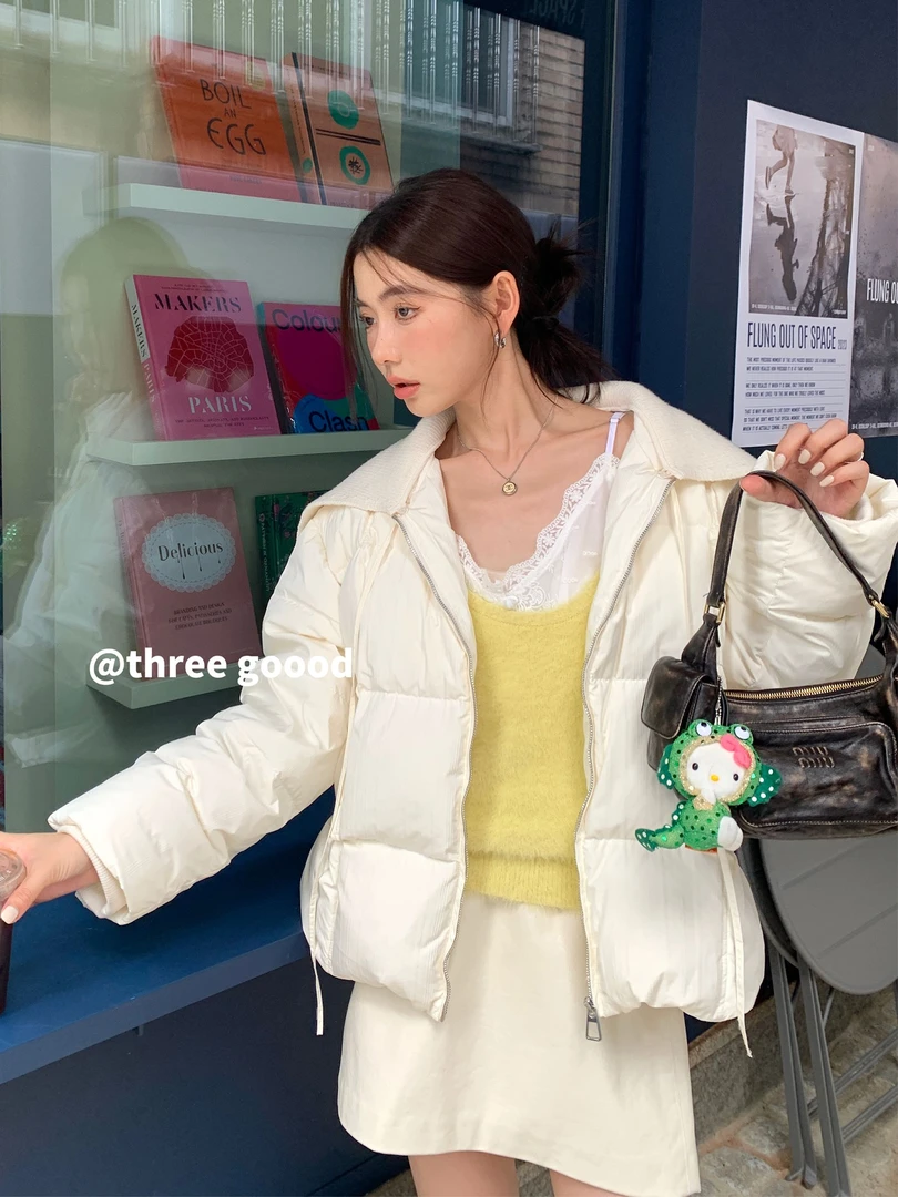 三吉-冬季福秒学院风百搭羽绒服#YY230926