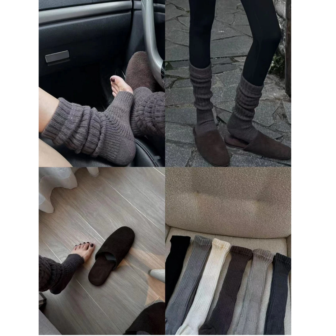 秋冬袜套堆堆袜雪地靴小腿袜#yy2