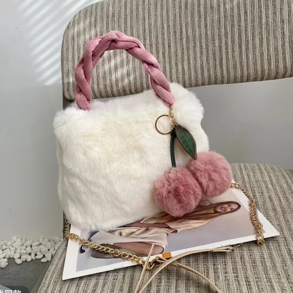 【毛绒手提包】冬天毛茸茸包包可爱手提包