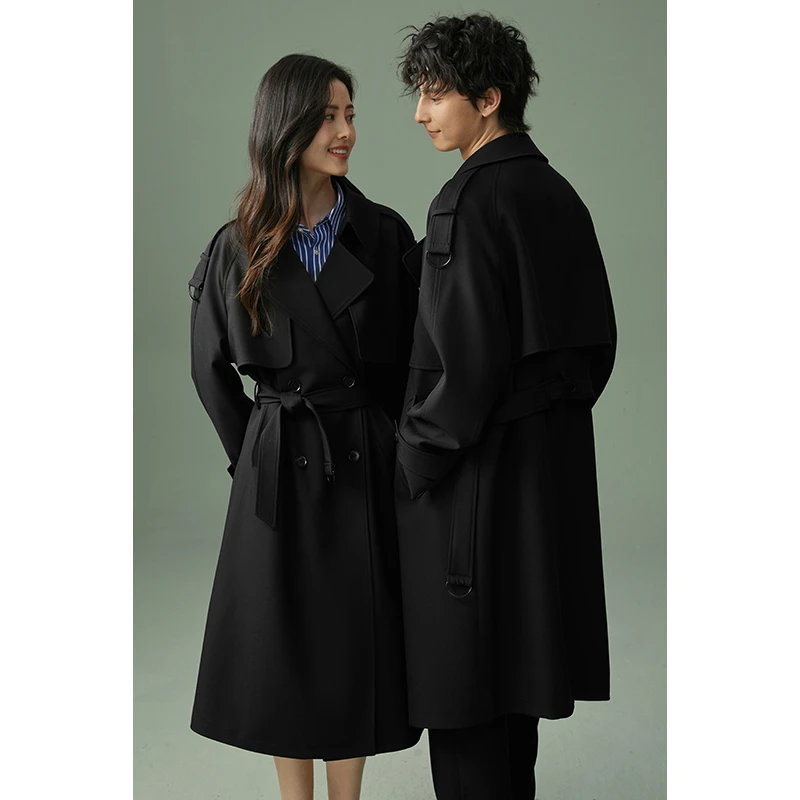 秋季新款风衣情侣男士休闲外套时尚百搭潮流宽松英伦风帅气设计感