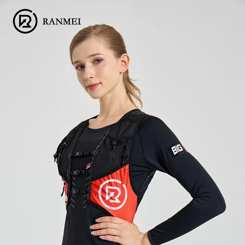 冉玫男女同款时尚骑行越野登山休闲户外双肩包多功能马拉松背心女