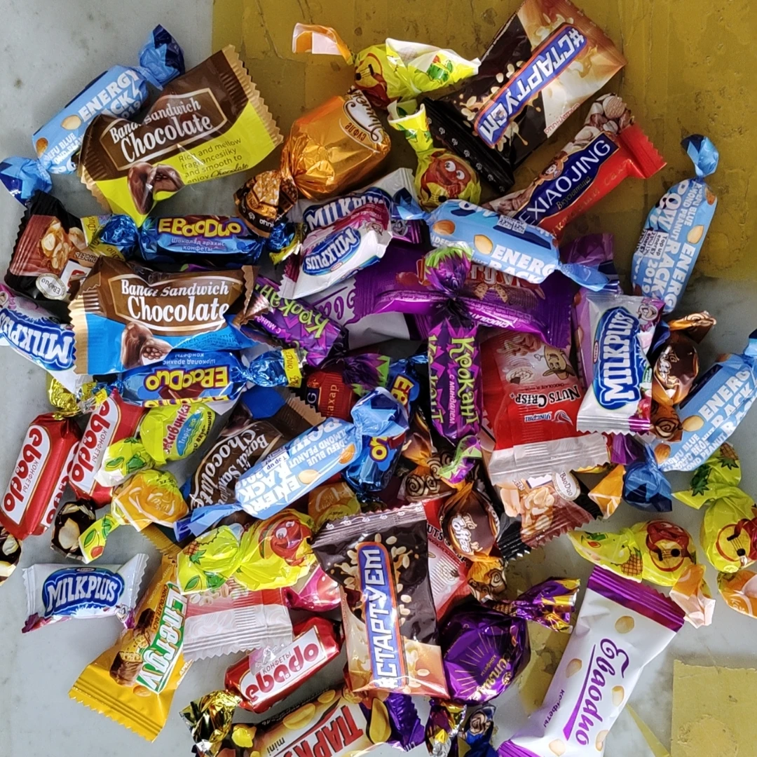 【首单直降】俄罗斯进口糖混装糖果巧克力糖夹心糖零食品俄罗斯糖