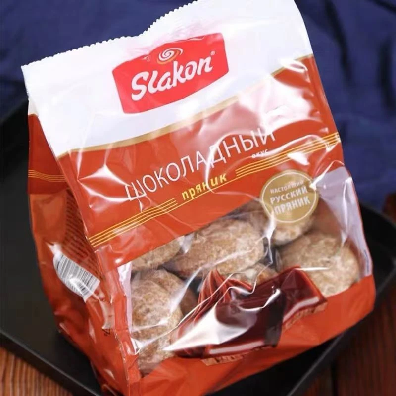 【2袋】正宗俄罗斯原装进口光头饼干可可味香蕉味零食品美食批发