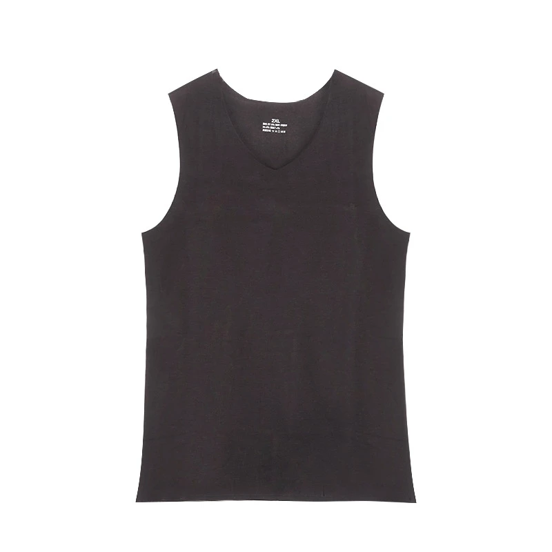 阪织屋无痕V领双面绒男士背心