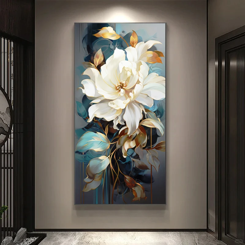 花开富贵装饰画现代墙壁砂岩装饰画走廊过道壁画沙发背景砂岩工艺