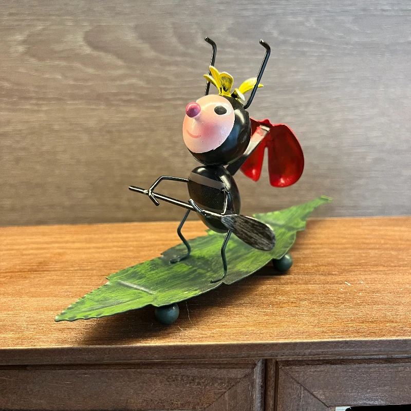 创意花园小盆景蚂蚁迷你饰品桌面办公室可爱儿童庭院装饰小摆件铁