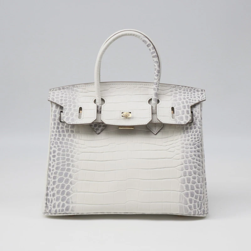 真皮女包工厂高级感真皮铂30鳄鱼纹包24新款手提包百搭斜挎包大包