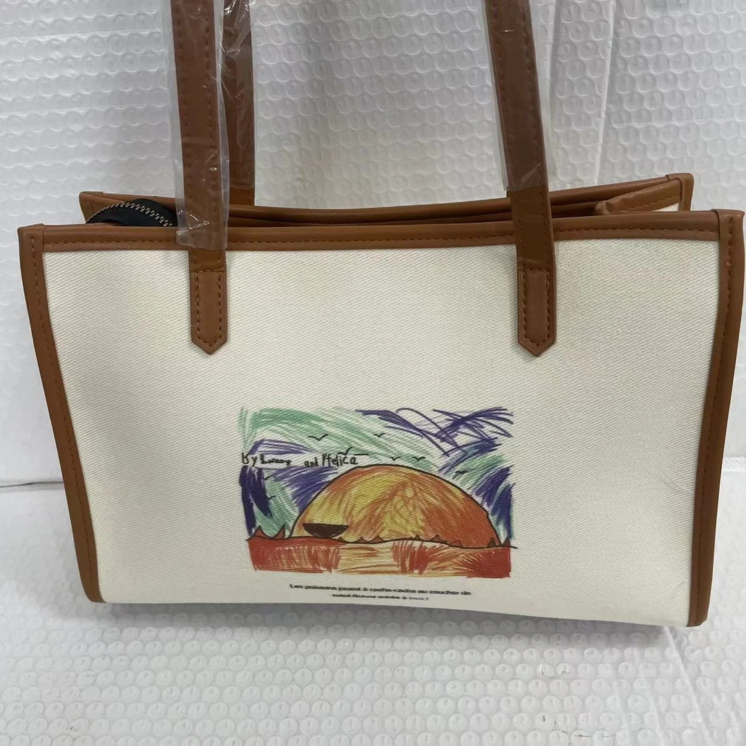 新款时尚手提包8001-4（随机图案颜色）