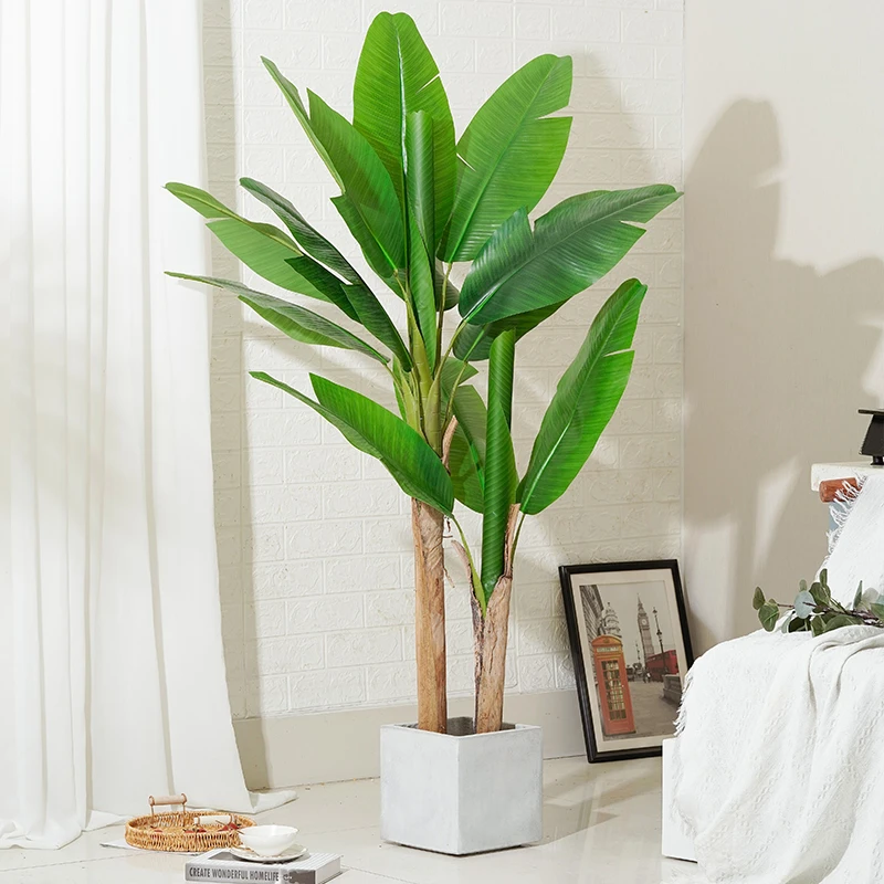 大型绿色仿真芭蕉树仿生植物室内造景落地仿真北欧假树仿真树高档