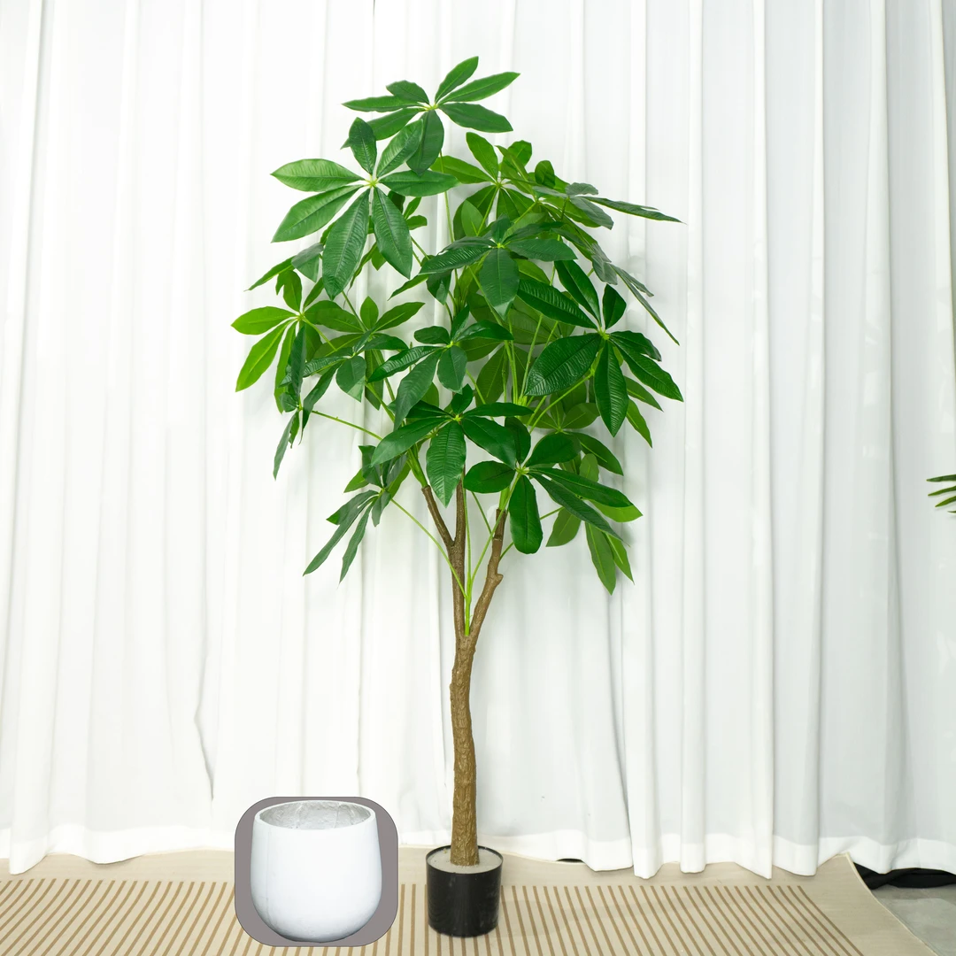 仿真绿植高端轻奢发财树室内客厅装饰摆件假盆栽造景假花仿生植物