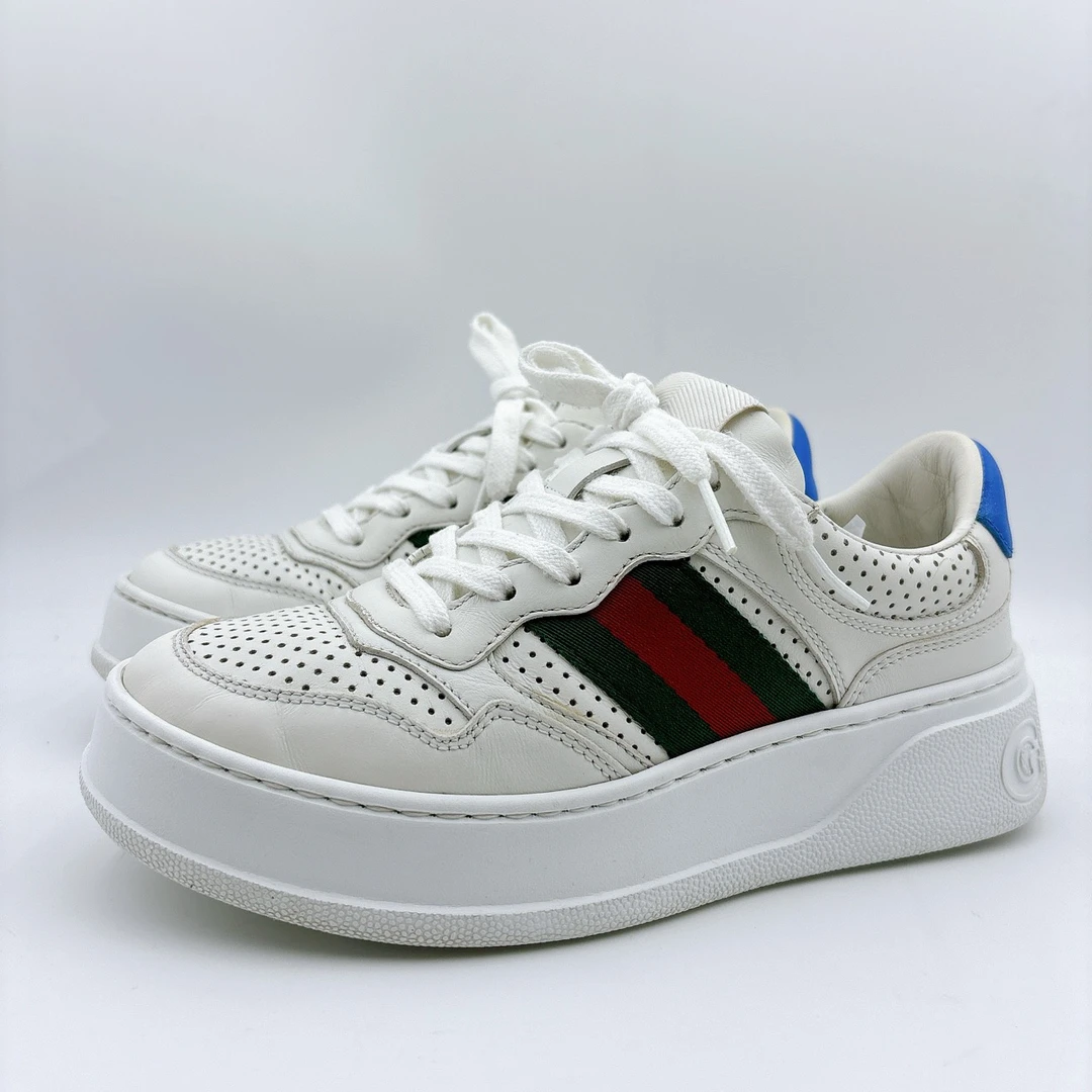 97新/古驰/GUCCI35码/纯白饼干板鞋/BM00709