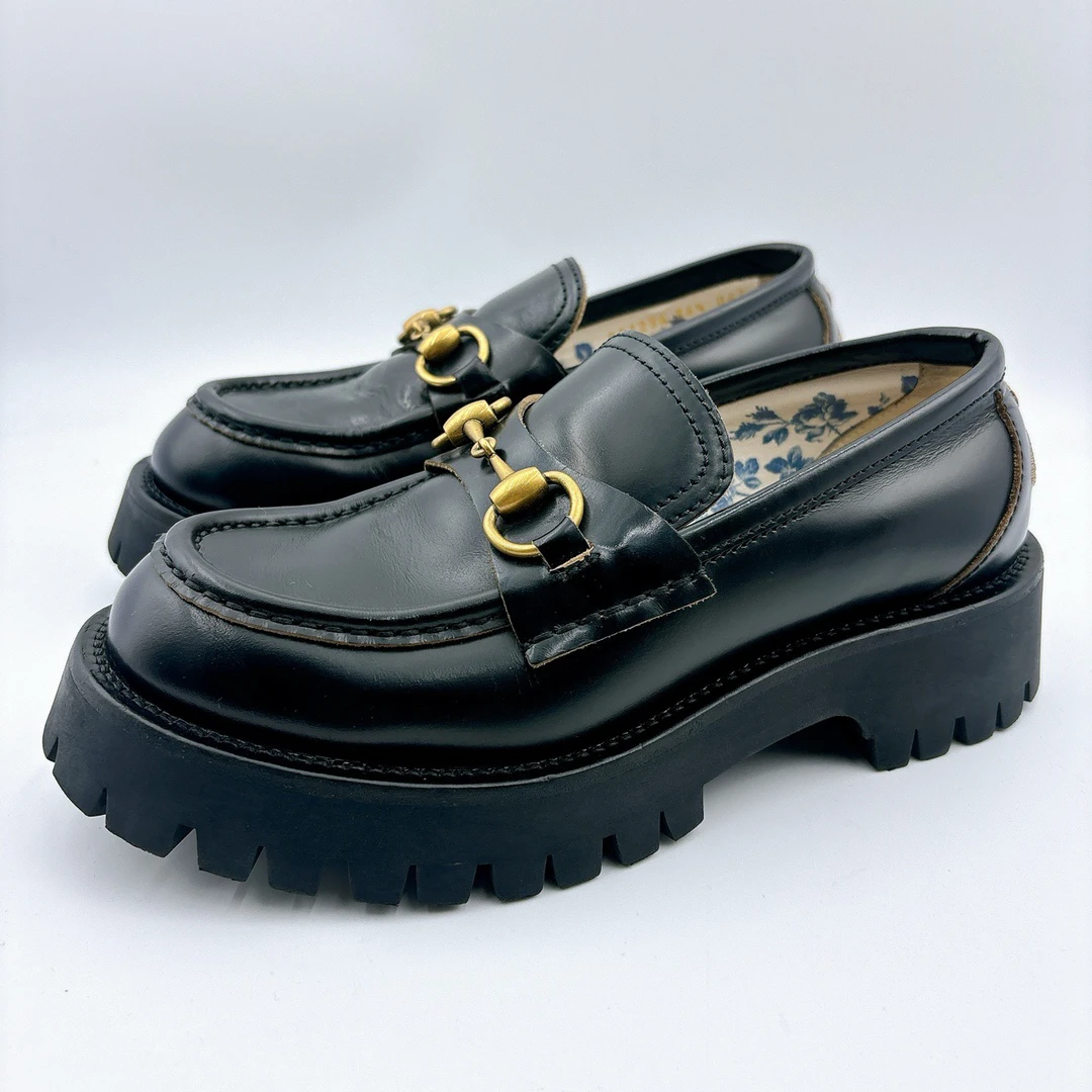 97新/古驰/gucci36.5码/经典小蜜蜂乐福鞋/BM00799