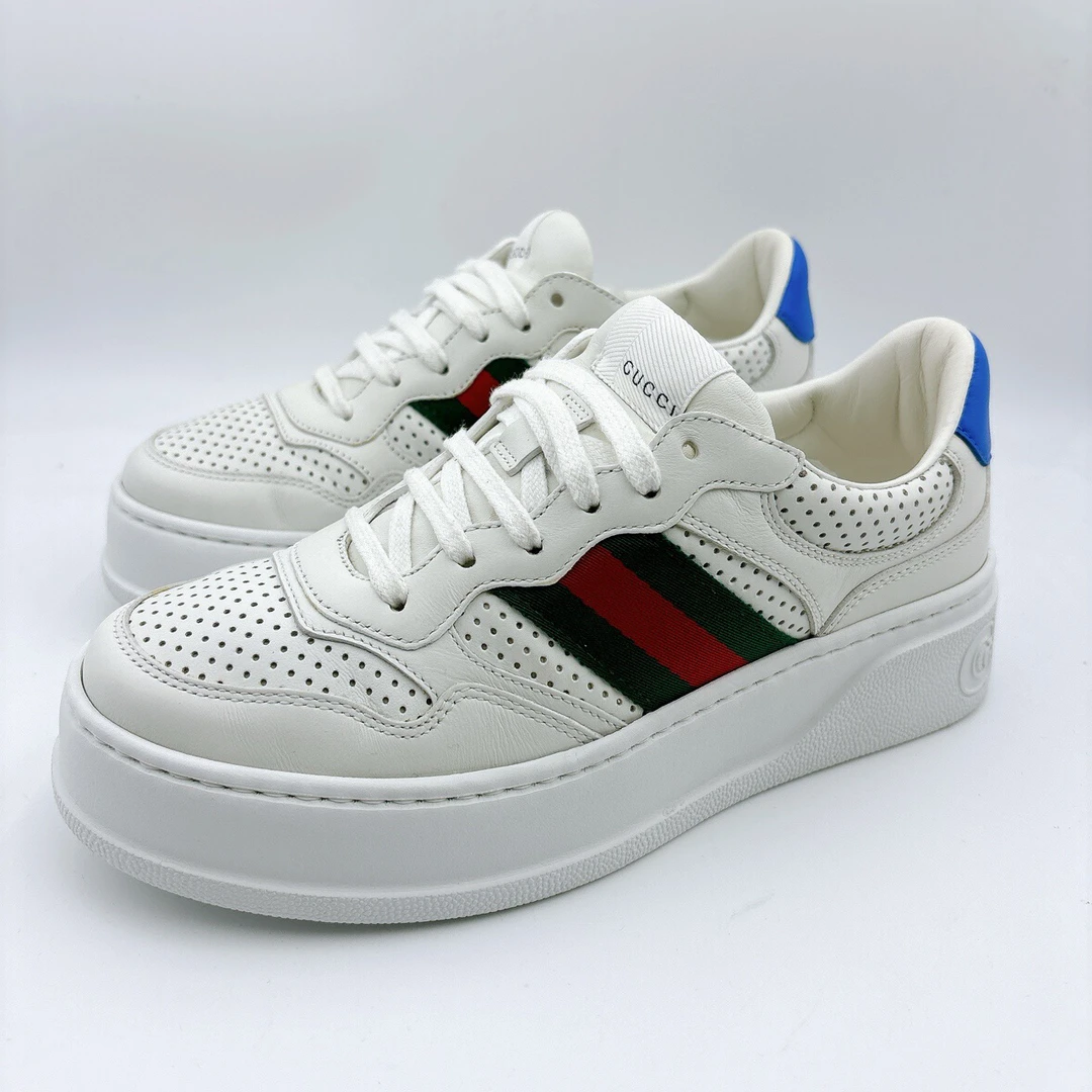 98新/古驰/GUCCI38码/纯白饼干板鞋/BM00824