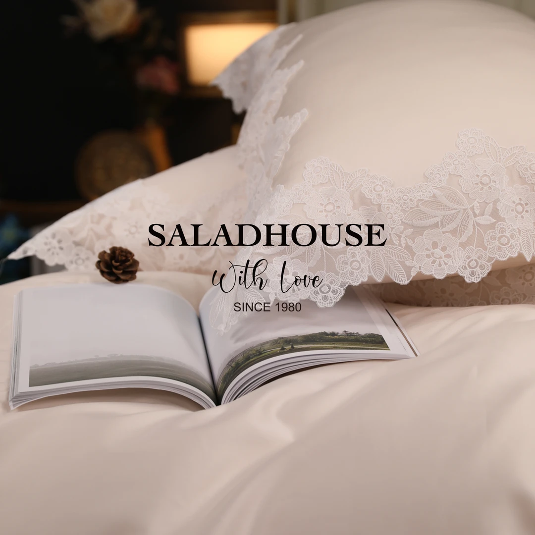 140支进口匹马长绒棉柔美风法式蕾丝四件套