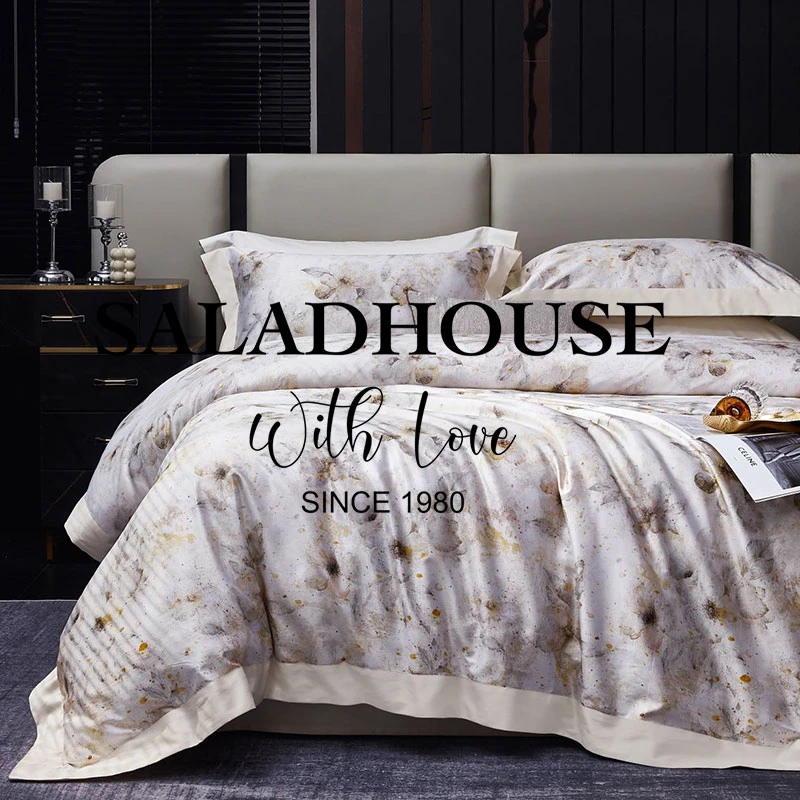 【丹麦】160支进口埃及长绒棉数码印花四件套-梵妮