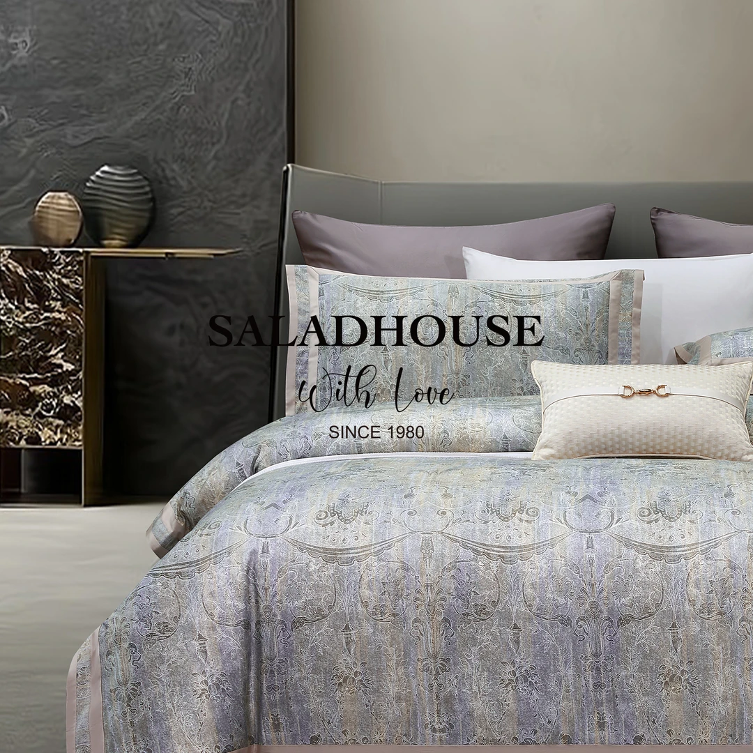 色拉房子【意】150支进口埃及长绒棉高奢全棉四件套Noble-拉里