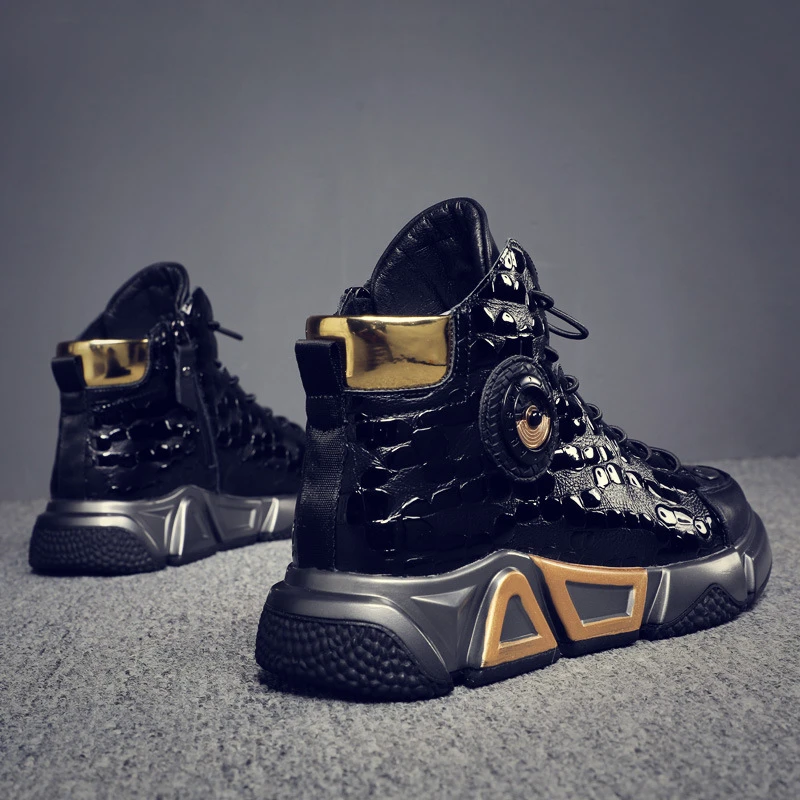 马丁靴男士真皮皮靴户外保暖潮流秋冬纯羊毛短靴休闲透气高帮鞋男