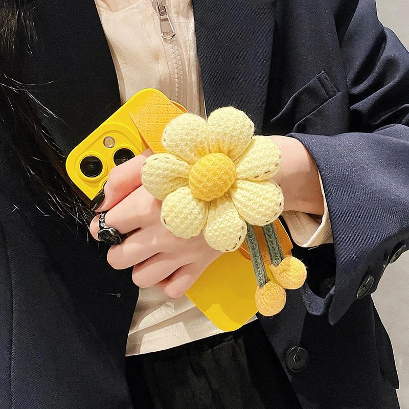 同款太阳花腕带苹果iphone新款15pro小众14/13手机壳12硅胶软壳女