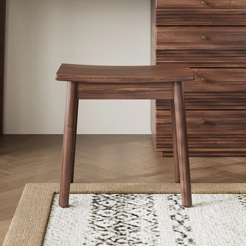 天坛家具实木凳子 新中式简约现代化妆凳家用卧室梳妆凳-木舍