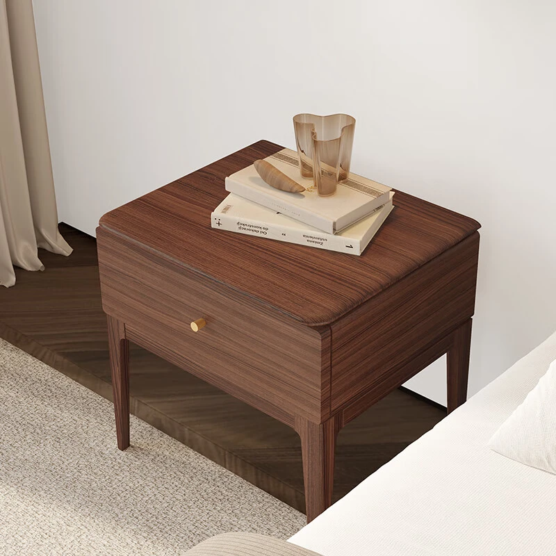 tintan/天坛家具全实木床头柜新中式卧室收纳柜抽屉式床边柜-木舍